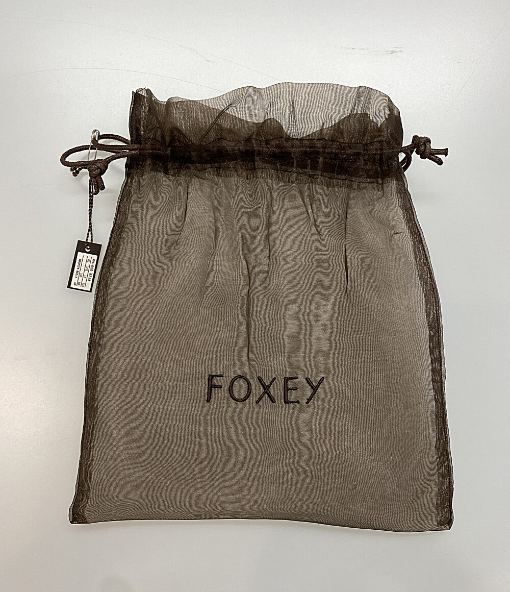 フォクシー ノースリーブワンピース 41936-A00A18KA ベルト付き レディース SIZE 38 foxey