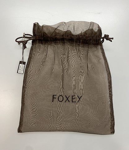 フォクシー ノースリーブワンピース 41936-A00A18KA ベルト付き レディース SIZE 38 foxey