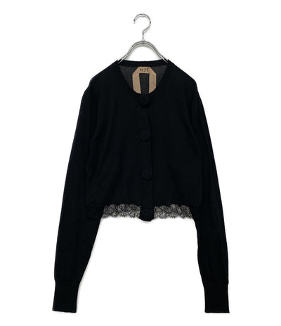 ヌメロ ヴェントゥーノ カーディガン ブラック レディース SIZE 36 N°21