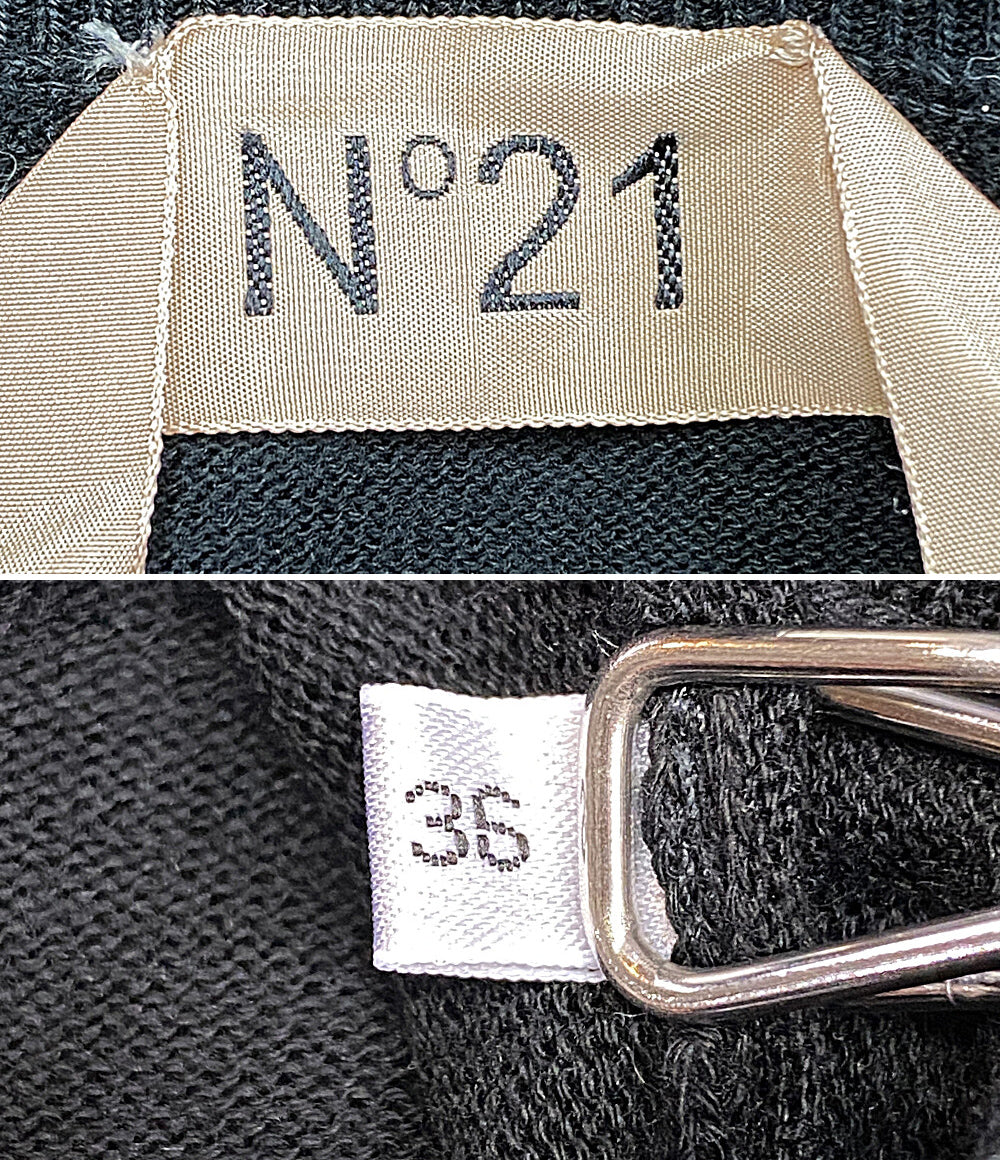ヌメロ ヴェントゥーノ カーディガン ブラック レディース SIZE 36 N°21