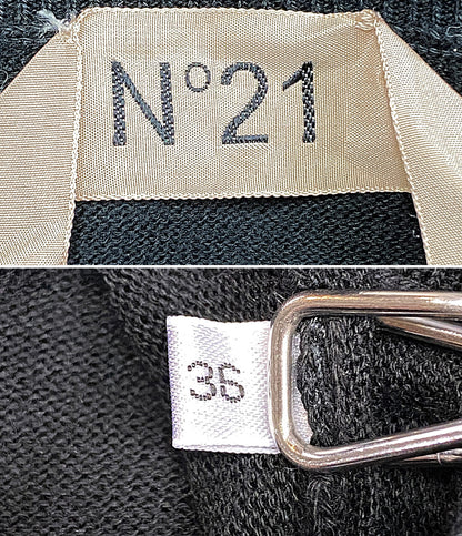 ヌメロ ヴェントゥーノ カーディガン ブラック レディース SIZE 36 N°21