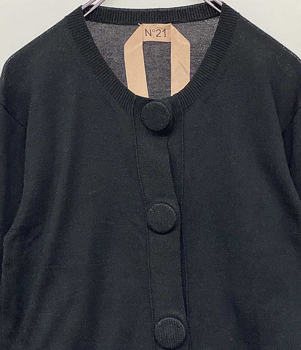 ヌメロ ヴェントゥーノ カーディガン ブラック レディース SIZE 36 N°21