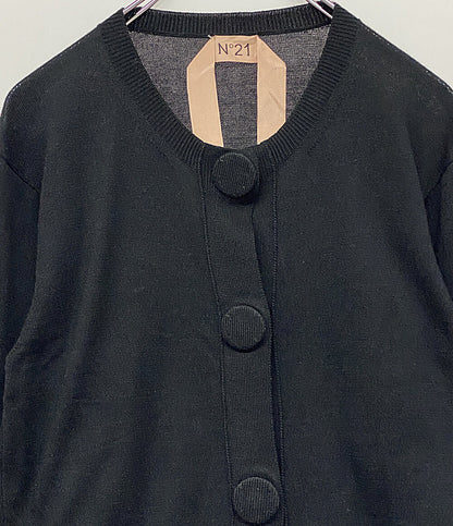 ヌメロ ヴェントゥーノ カーディガン ブラック レディース SIZE 36 N°21