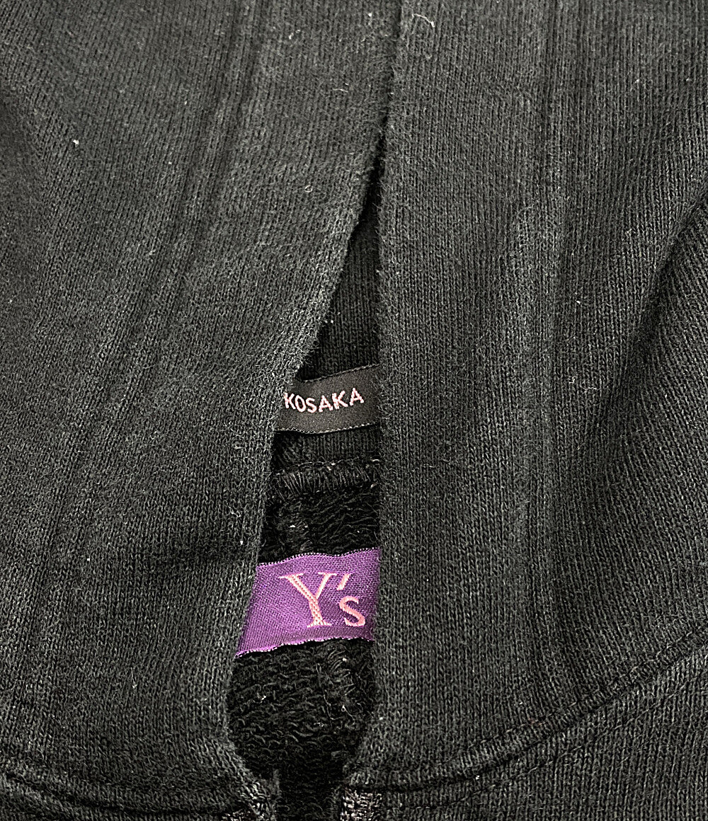 タケシコウサカバイワイズピンクレーベル スウェット ハーフジップ ブラック レディース SIZE 2 TAKESHI KOSAKA by Y’s Pink Label