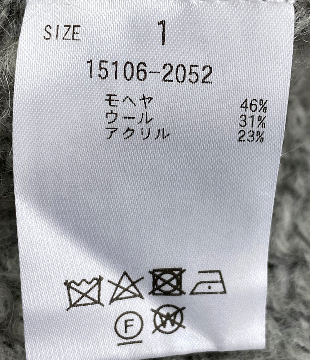 CLANE ニット ライトグレー HALF SHEER LOOSE MOHAIR 23AW レディース SIZE 1 クラネ