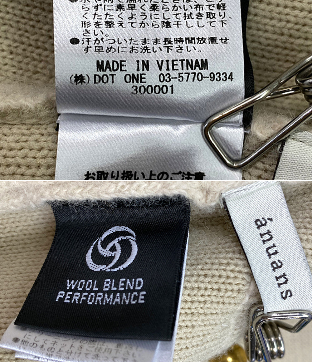 アニュアンス ニットジャケット レディース SIZE F anuans