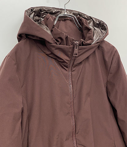 ヘルノ ダウンコート PI0375D-19298-6950 ボルドー レディース SIZE 48 HERNO
