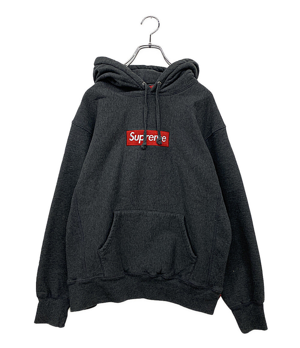 シュプリーム パーカー 21AW Box Logo チャコールグレー メンズ SIZE S Supreme