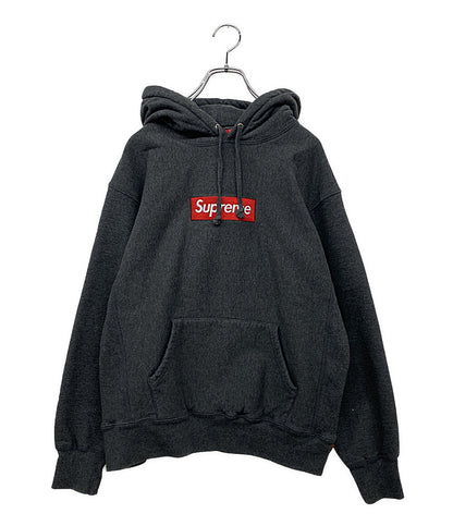 シュプリーム パーカー 21AW Box Logo チャコールグレー メンズ SIZE S Supreme