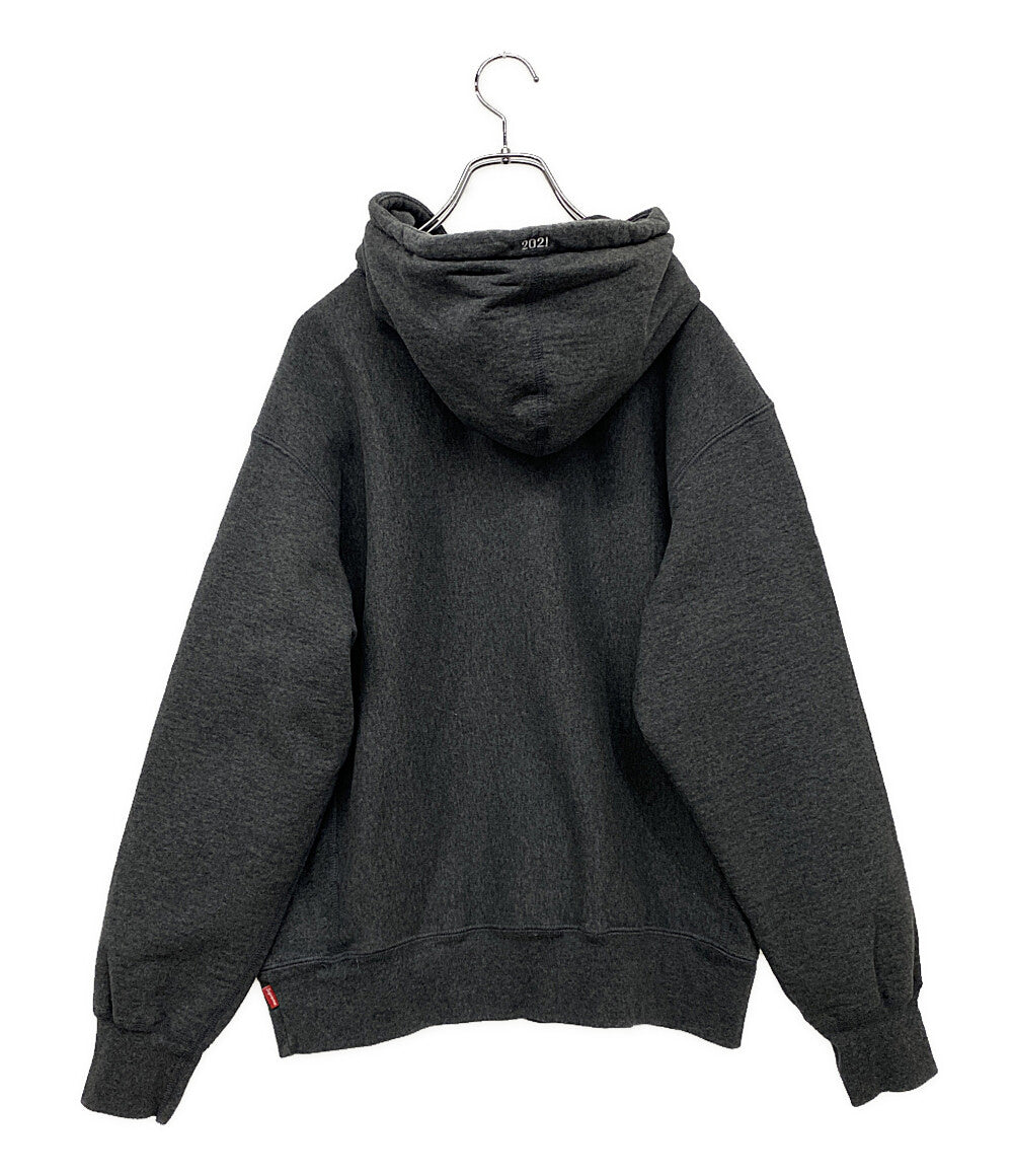 シュプリーム パーカー 21AW Box Logo チャコールグレー メンズ SIZE S Supreme