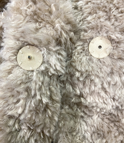 ヘルノ 美品 ファーコート カーリー レディース SIZE 44 HERNO