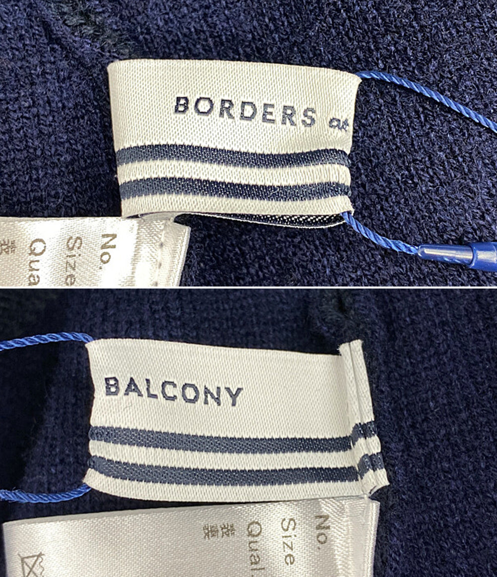 BORDERS at BALCONY ボーダーズ アット バルコニー ニットパンツ ネイビー レディース SIZE 38