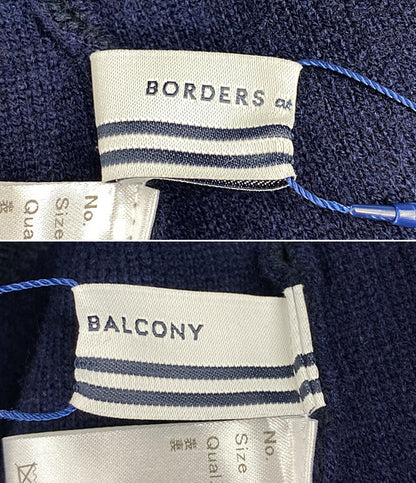 BORDERS at BALCONY ボーダーズ アット バルコニー ニットパンツ ネイビー レディース SIZE 38