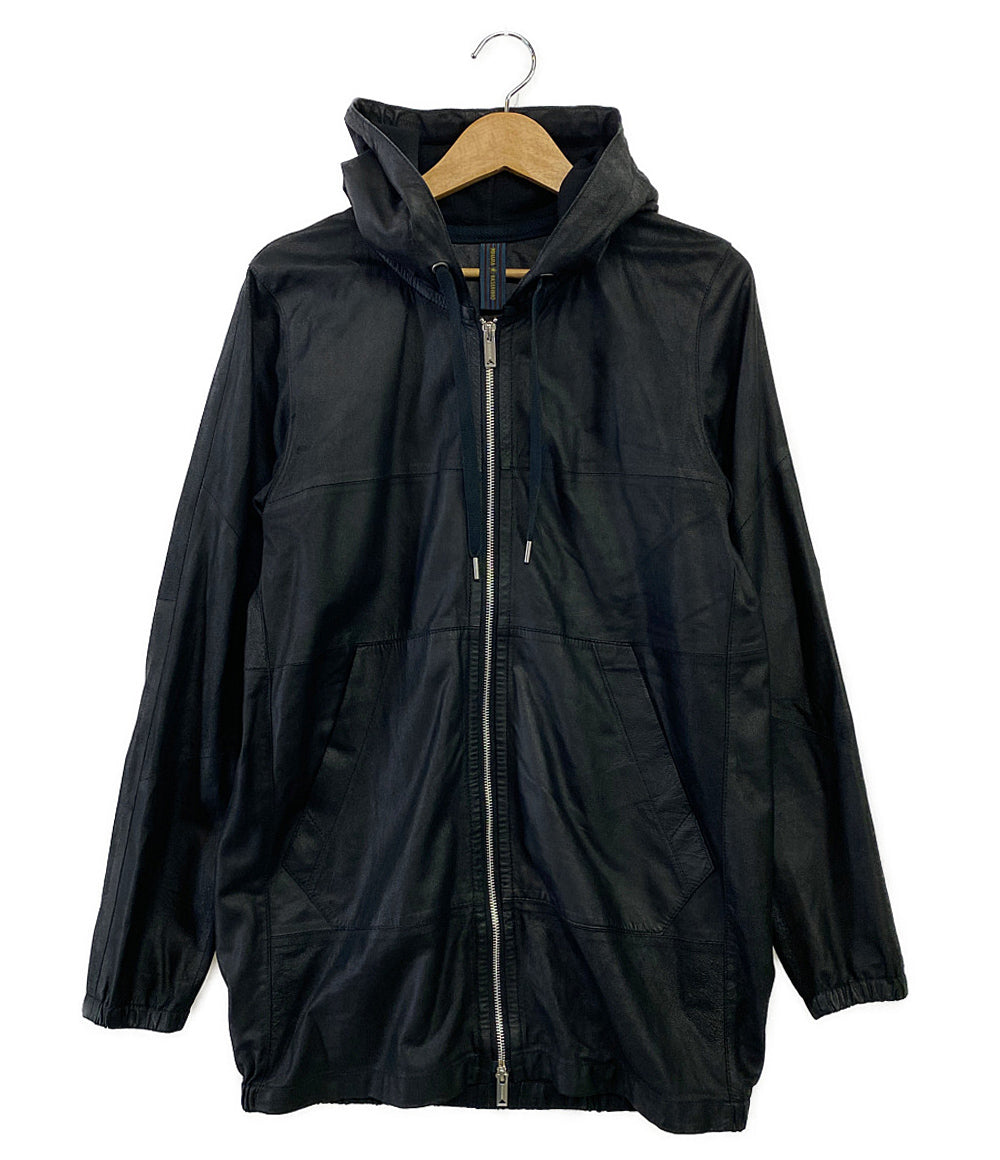 ミハラヤスヒロ  パーカー フルジップ ラムスキン      レディース SIZE 44  MIHARA YASUHIRO