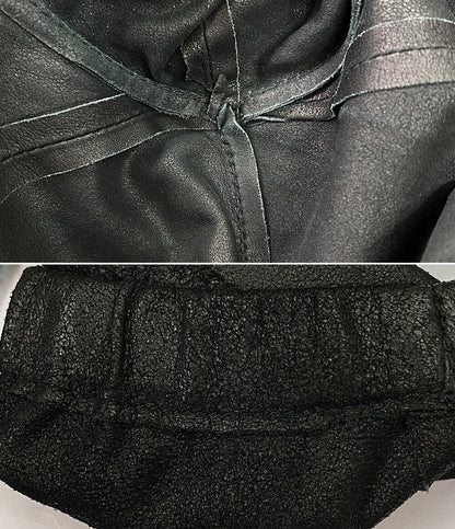 ミハラヤスヒロ  パーカー フルジップ ラムスキン      レディース SIZE 44  MIHARA YASUHIRO