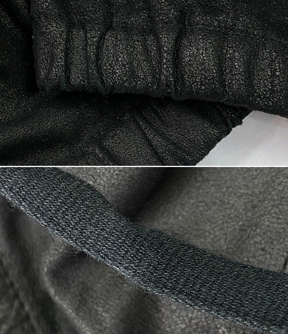 ミハラヤスヒロ  パーカー フルジップ ラムスキン      レディース SIZE 44  MIHARA YASUHIRO