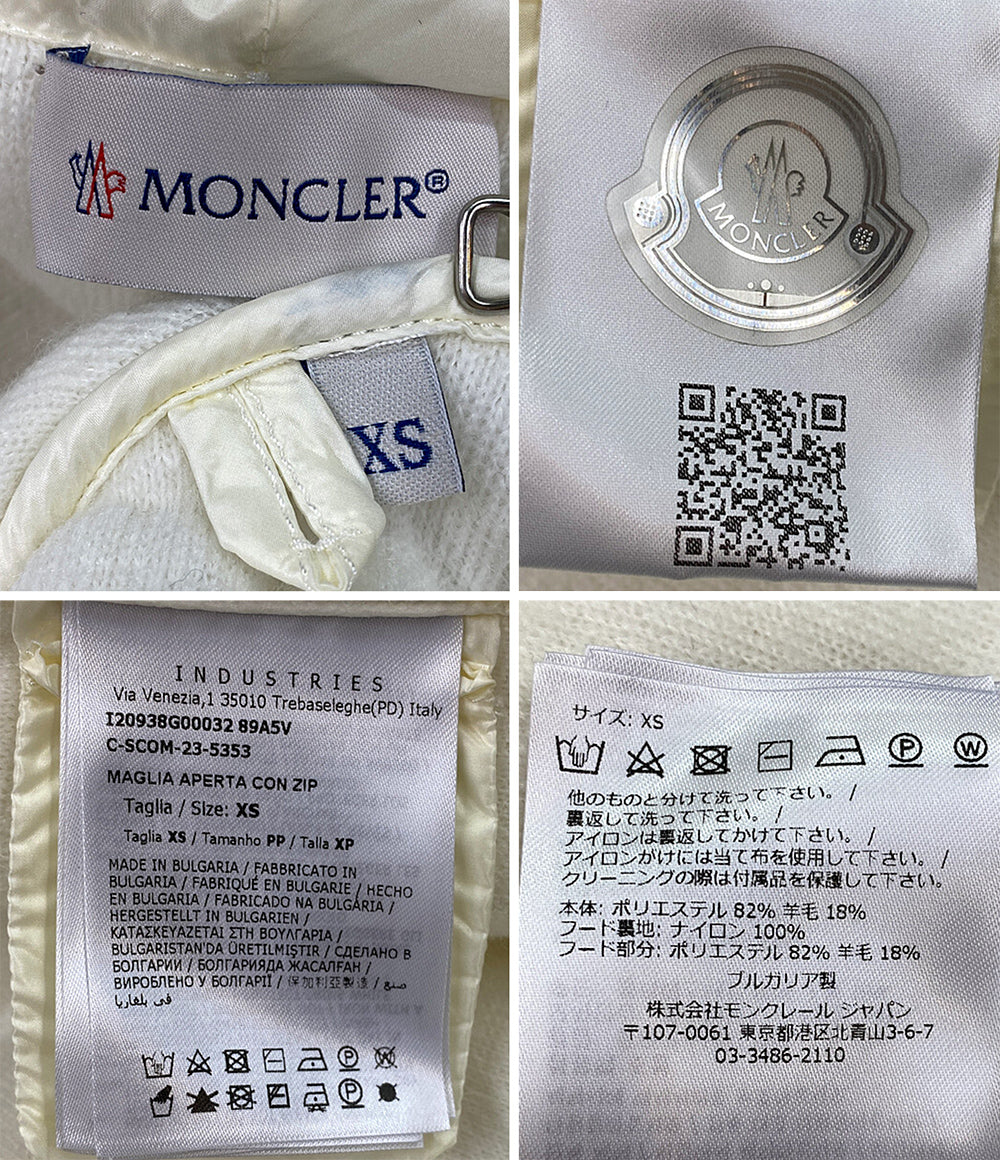 MONCLER ボアブルゾン フーディ MAGLIA CARDIGAN 21AW レディース SIZE XS モンクレール