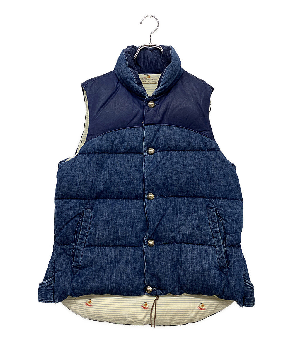 レミレリーフ ダウンベスト インディゴ メンズ SIZE XL REMI RELIEF