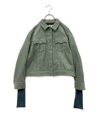 Cabana カバナ ジャケット ミントグリーン コーデユロイ レディース SIZE 38