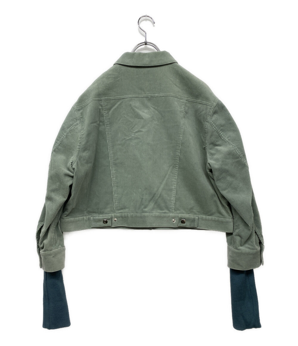 Cabana カバナ ジャケット ミントグリーン コーデユロイ レディース SIZE 38
