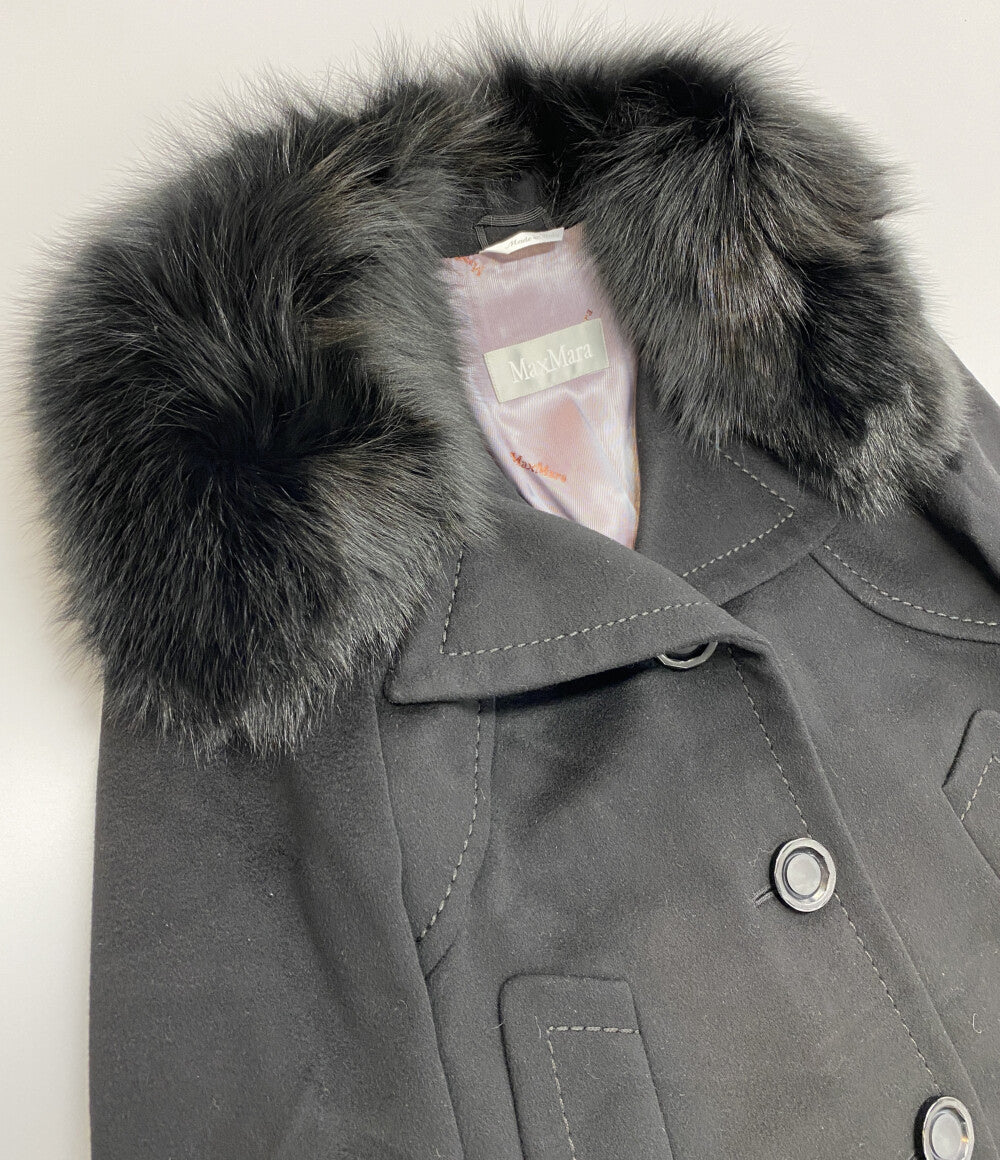 マックスマーラ チェスターコート ブラック 73136 レディース SIZE 38 MAX MARA