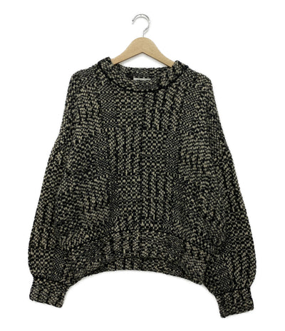 クラネ ニット グレー ミックスツイード 17106-2241 レディース SIZE 1 CLANE