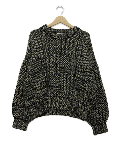 クラネ ニット グレー ミックスツイード 17106-2241 レディース SIZE 1 CLANE