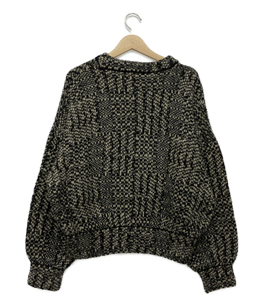 クラネ ニット グレー ミックスツイード 17106-2241 レディース SIZE 1 CLANE