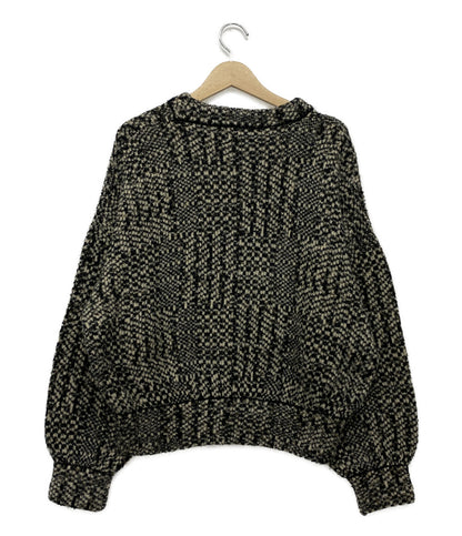 クラネ ニット グレー ミックスツイード 17106-2241 レディース SIZE 1 CLANE
