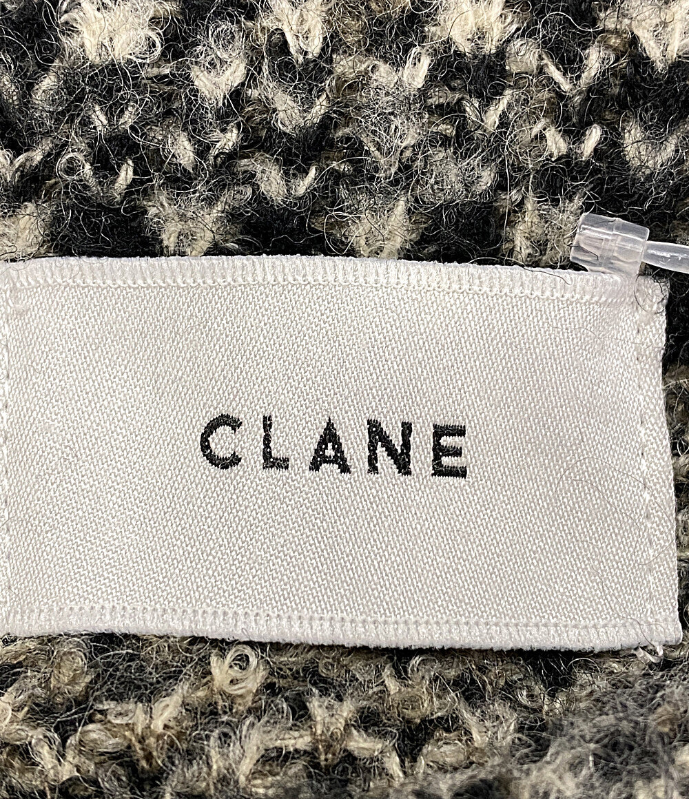 クラネ ニット グレー ミックスツイード 17106-2241 レディース SIZE 1 CLANE