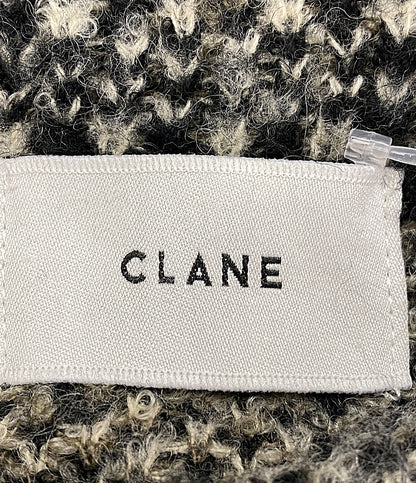 クラネ ニット グレー ミックスツイード 17106-2241 レディース SIZE 1 CLANE