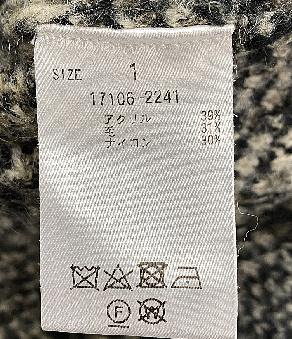 クラネ ニット グレー ミックスツイード 17106-2241 レディース SIZE 1 CLANE