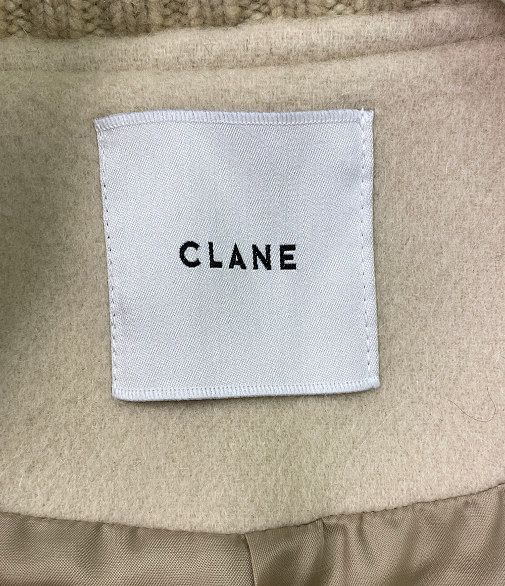CLANE リブカラーコート RIB COLLAR WOOL LONGCOAT レディース SIZE 2 クラネ