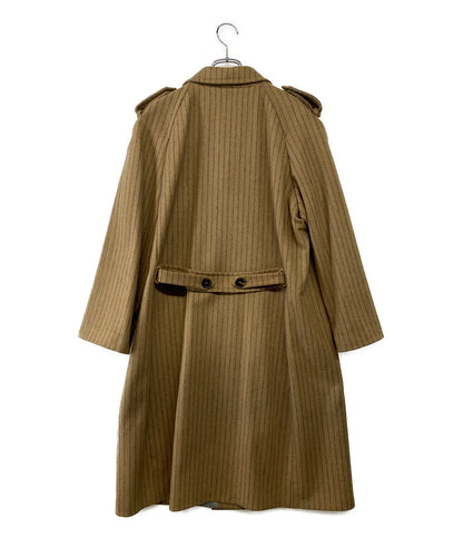 NEHERA ネヘラ ダブルコート STRIPE THICK SUIT WOOL COAT レディース SIZE XS