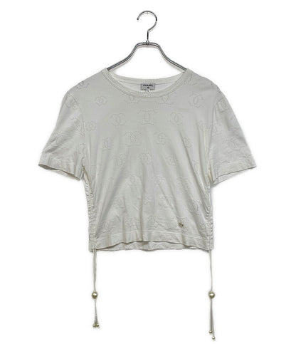 シャネル  半袖Ｔシャツ ココ クロップド Tシャツ     P72733K10463 レディース SIZE S  CHANEL