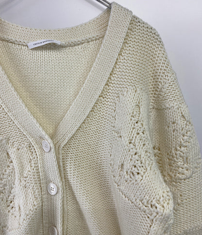 セシリー バンセン 長袖カーディガン ホワイト レディース SIZE M/L CECILIE BAHNSEN