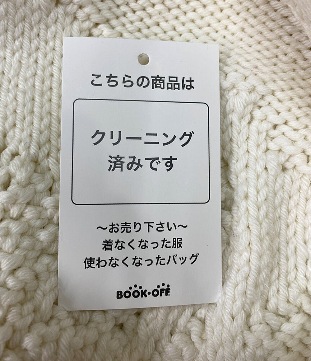セシリー バンセン 長袖カーディガン ホワイト レディース SIZE M/L CECILIE BAHNSEN