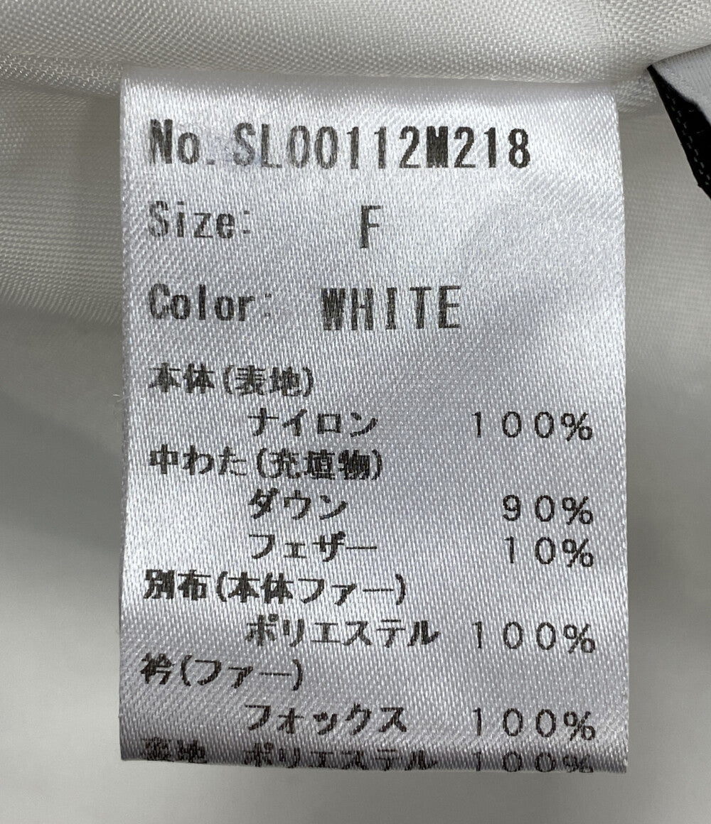 シェリエ ダウンベスト ホワイト レディース SIZE F sheller