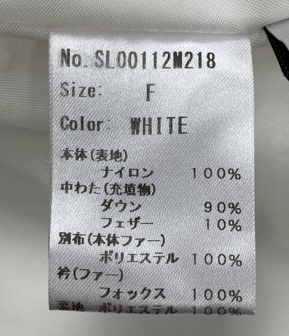 シェリエ ダウンベスト ホワイト レディース SIZE F sheller