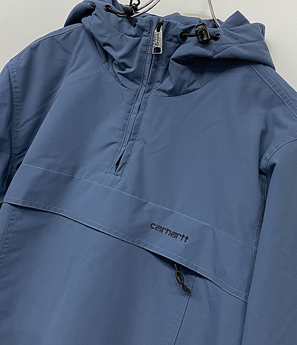 カーハート ジャケット アノラック アッシュブルー ハーフジップ メンズ SIZE S Carhartt