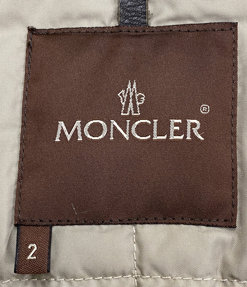 モンクレール ダウンジャケット CEZANNE ファー ベージュ メンズ SIZE 2 MONCLER