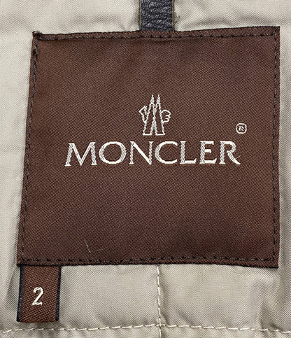 モンクレール ダウンジャケット CEZANNE ファー ベージュ メンズ SIZE 2 MONCLER