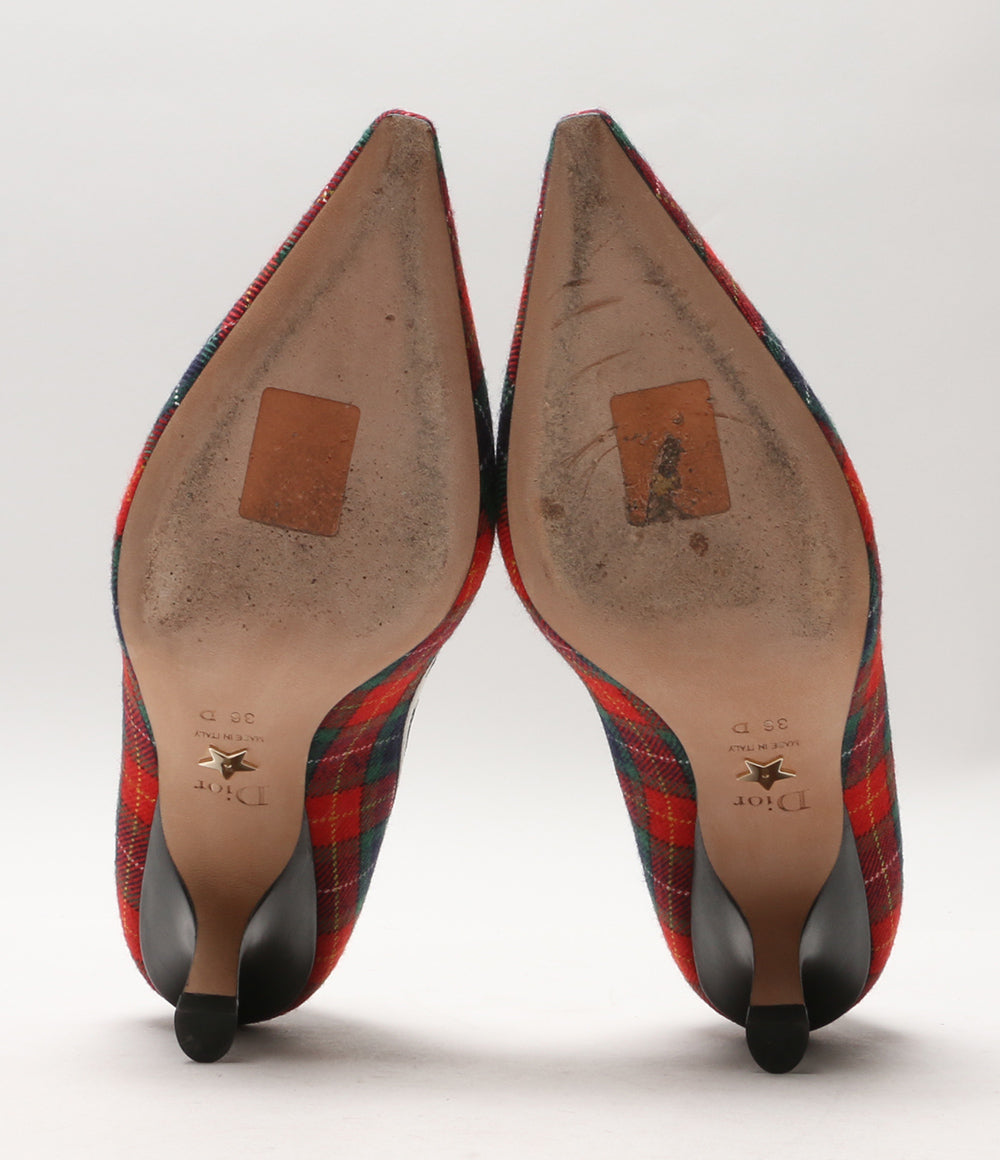 クリスチャンディオール パンプス TARTAN PRINT KDP672TPES26X レディース SIZE 36 Christian Dior