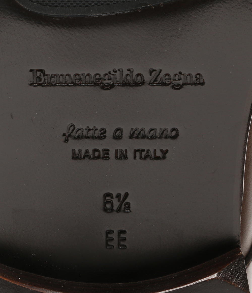 エルメネジルド ゼニア レスシューズ ブラウン メンズ SIZE 6 1/2 ERMENEGILDO ZEGNA