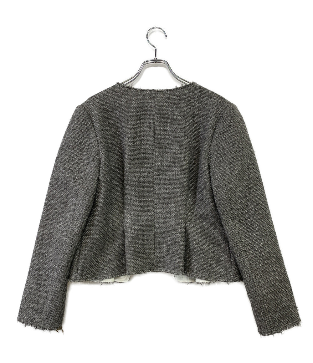 ヨーコチャン ノーカラージャケット YCJ-314-004 ペプラム レディース SIZE 40 YOKO CHAN