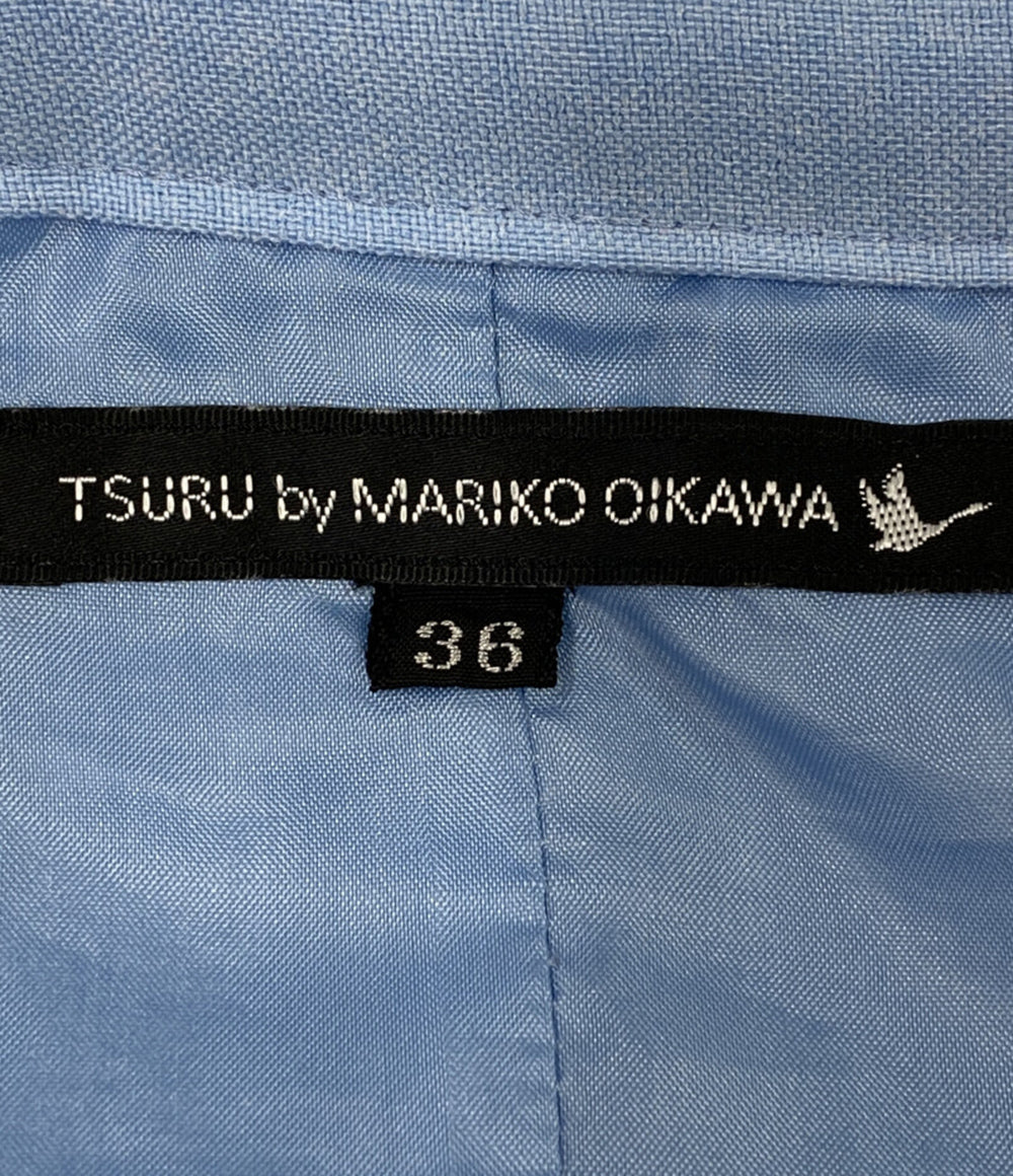ツルバイマリコオイカワ プリーツスカート SK-1192430 ブルー レディース SIZE 36 TSURU By MARIKO OIKAWA