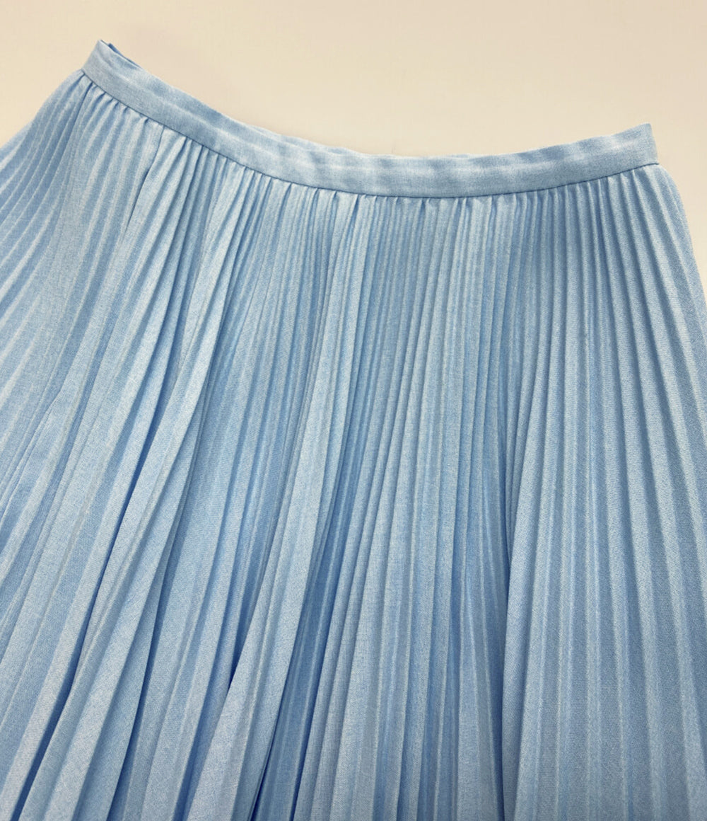 ツルバイマリコオイカワ プリーツスカート SK-1192430 ブルー レディース SIZE 36 TSURU By MARIKO OIKAWA