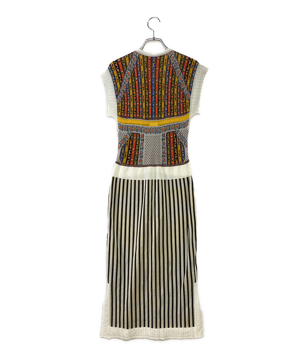 Mame Kurogouchi マメクロゴウチ ニットワンピース ノースリーブ レディース SIZE 1