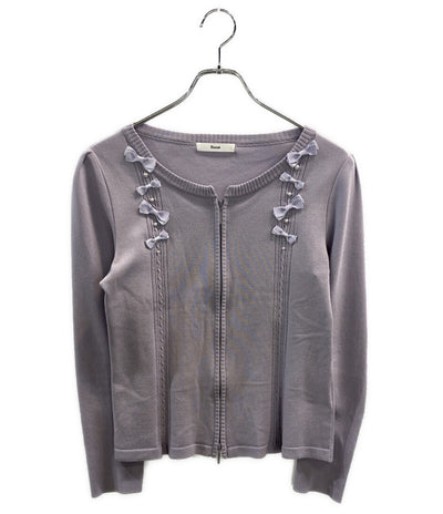 ルネ カーディガン リボン ラベンダー 6732280 レディース SIZE 38 Rene