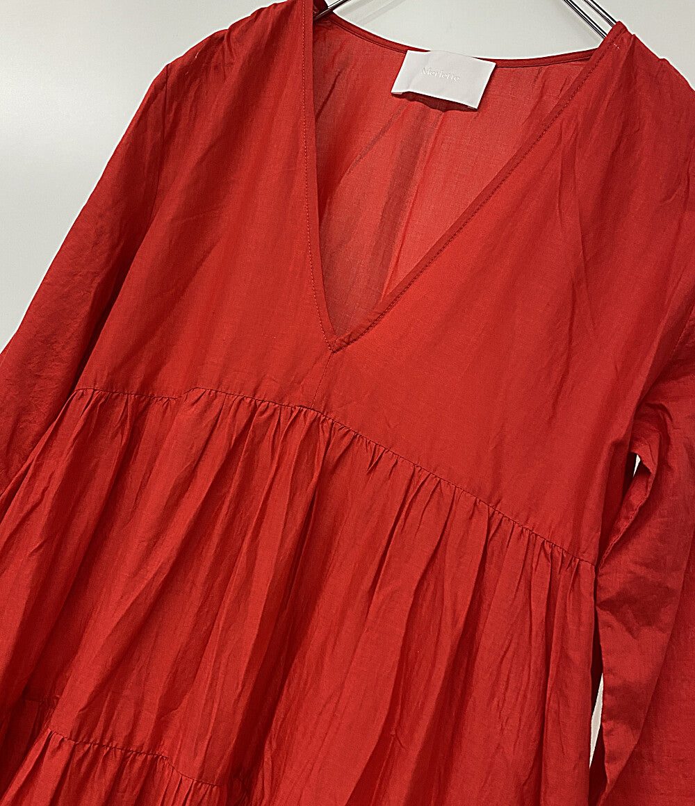 Marlette マーレット ティアードワンピース レッド 3810300080 レディース SIZE XS
